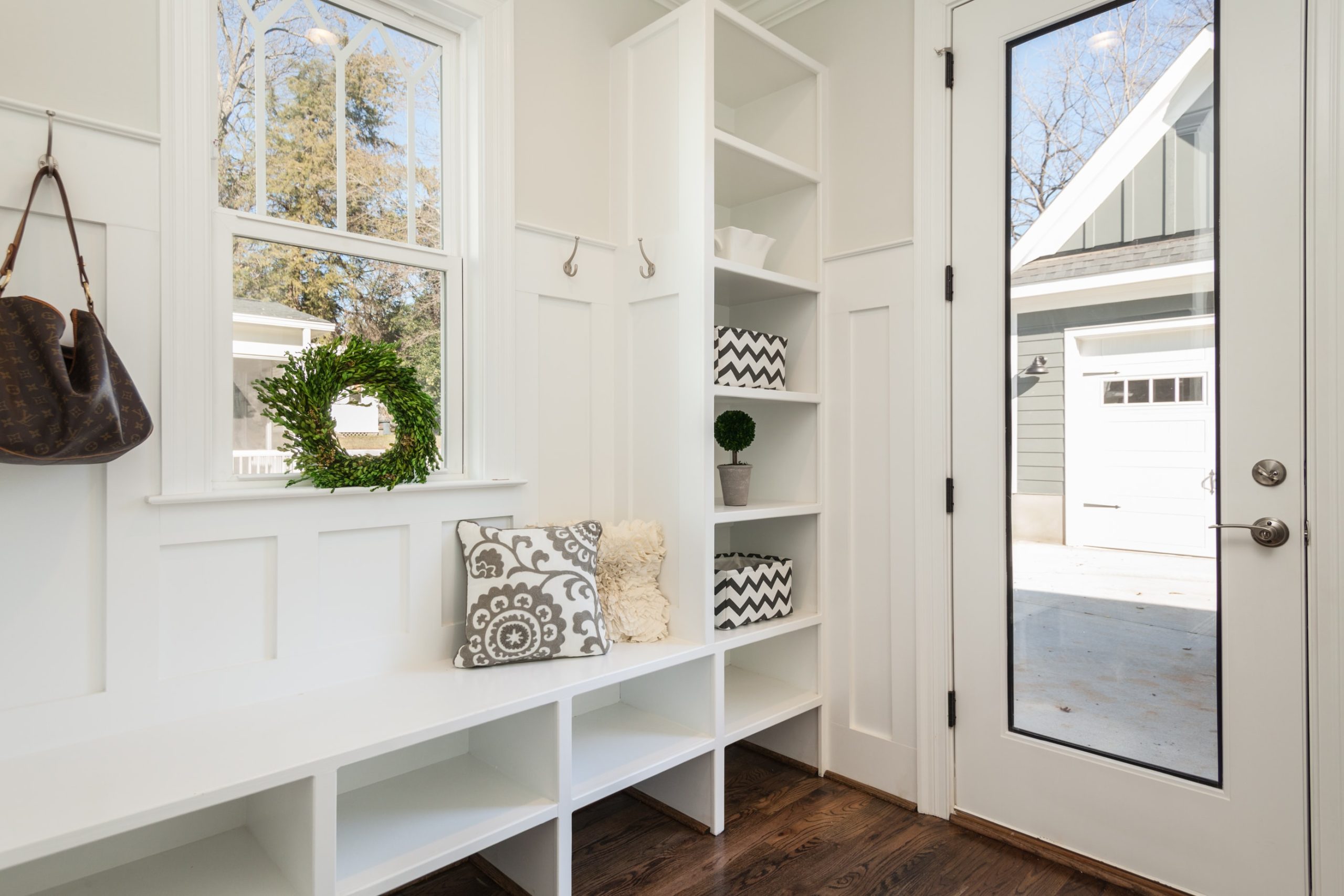 mudroom small space